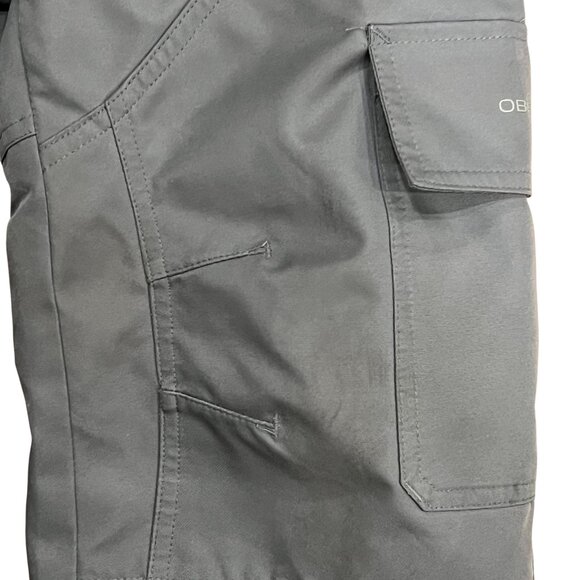 Obermeyer Girls's Volt Bib Ski Pants, Gray, 8 - Picture 5 of 9